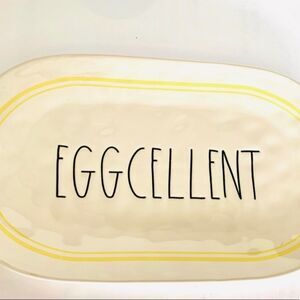 Rae Dunn Eggcellent Oval Serving Platter